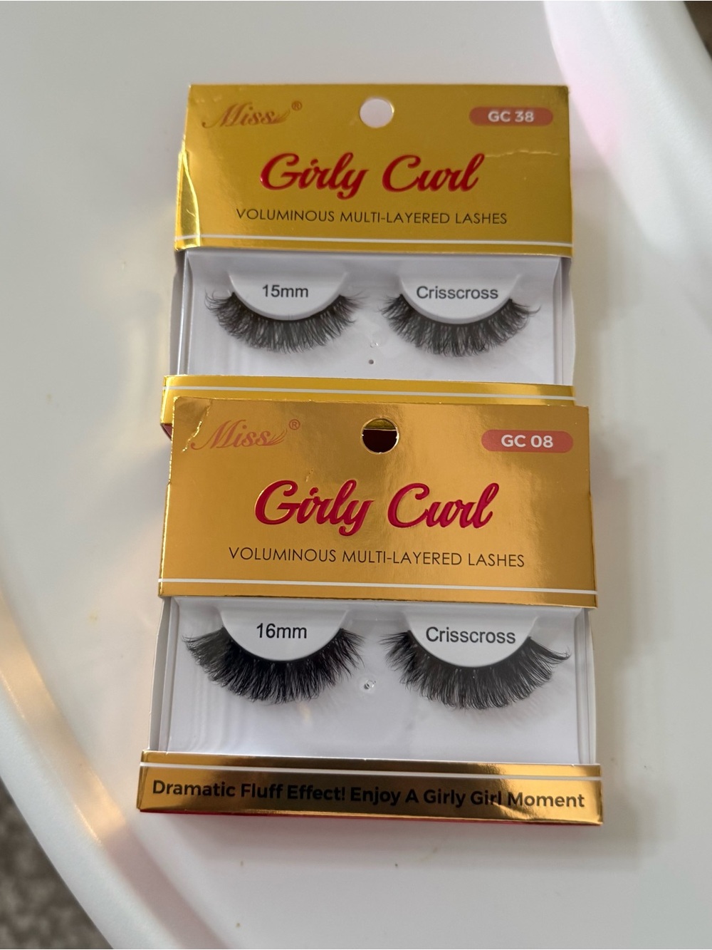 Girly Curl Eyelashes Criss Cross (2-pack)